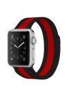 BFS  Apple Watch 38mm Metal Mıknatıslı Kordon - Siyah-Kırmızı