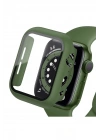 BFS  Apple Watch 42mm Camlı Kasa Ekran Koruyucu - Koyu Yeşil