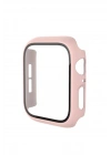 BFS  Apple Watch 42mm Camlı Kasa Ekran Koruyucu - Pembe