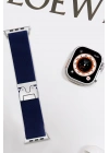 BFS  Apple Watch 42mm Forest Kumaş Kordon - Lacivert