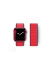 BFS  Apple Watch 42mm Hasırlı Cırtcırtlı Kordon - Kırmızı