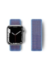 BFS  Apple Watch 42mm Hasırlı Cırtcırtlı Kordon - Mor