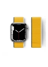 BFS  Apple Watch 42mm Hasırlı Cırtcırtlı Kordon - Sarı