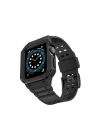 BFS  Apple Watch 42mm KR401 Silikon Kordon - Siyah