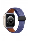 BFS  Apple Watch 42mm KR414 Daks Deri Kordon - Lacivert