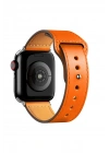 BFS  Apple Watch 42mm KR415 Luaz Deri Kordon - Turuncu