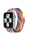 BFS  Apple Watch 42mm Star Kordon - Siyah-Kırmızı-Sarı
