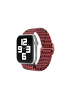 BFS  Apple Watch 42mm Star Kordon - Zigzag Kırmızı-Siyah