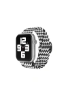 BFS  Apple Watch 42mm Star Kordon - Zigzag Siyah-Beyaz