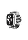 BFS  Apple Watch 42mm Star Kordon - Zigzag Siyah-Beyaz