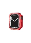 BFS  Apple Watch 44mm Taşlı Kasa - Kırmızı