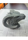 BFS Asılabilir / Masaüstü Ejderha Modeli 3D Dekoratif Heykel 22x17 cm