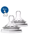 BFS     Avent Natural Biberon Emziği Y Kesik 6 Ay+ 2li SCF046/27