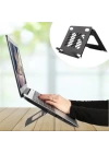 BFS   Ayarlanabilir Metal Dizüstü Destek Tabanı Katlanabilir Taşınabilir Laptop Sehpası Standı