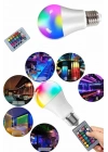 BFS Ayarlanabilir Parlaklık RGB Led Ampul Beyaz Lamba Ve Renkli Ampul