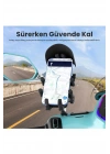 BFS Ayna Bağlantılı Güneş Ve Yağmur Korumalı 360° Derece Ayarlanabilir Motosiklet Telefon Tutucu