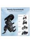BFS Ayna Bağlantılı Güneş Ve Yağmur Korumalı 360° Derece Ayarlanabilir Motosiklet Telefon Tutucu