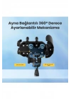 BFS Ayna Bağlantılı Güneş Ve Yağmur Korumalı 360° Derece Ayarlanabilir Motosiklet Telefon Tutucu