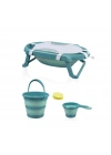 BFS  BabyJem Katlanır Banyo 5Li Küvet Seti 596 Turkuaz