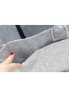 BFS    BabyJem Keçe Anne Bebek Bakım Çantası 772 Gri Çiçek