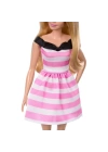 BFS   Barbie 65.Yıl Özel Pembe Elbiseli Bebek