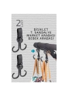 BFS Bebek Arabası Askısı Market Arabası Bisiklet T.Sandalye Askısı 2 ADET
