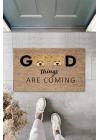 BFS Bej Kapı Önü Paspası Good Things Ayıcık Desen  K-3333