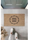 BFS Bej Kapı Önü Paspası Home Sweet Home Kalpli Desen  K-3299
