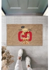 BFS Bej Kapı Önü Paspası Never Let You Go Desen  K-3355