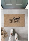 BFS Bej Kapı Önü Paspası Sweet Home Desen  K-3296