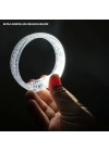 BFS  Beyaz-Gümüş Led Işıklı Baskı Yapılabilen Pilli Bileklik Bilezik 1,5 cm Genişlik