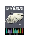 BFS  BEYAZ Protez Jel Tırnak Eğitim ve Sunum Kartelası
