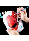 BFS   Beyaz Renk Boyanabilir Anonim Tam Yüz Cosplay Maske 24x18 cm
