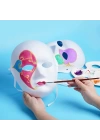 BFS   Beyaz Renk Boyanabilir Anonim Tam Yüz Cosplay Maske 24x18 cm