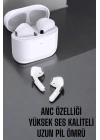 BFS Beyaz Yeni Nesil Pro Bluetooth Kulaklık Yüksek Ses Kaliteli ANC Özelliği