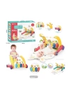 BFS  BIB6016- Vardem Piyanolu Bebek Yürüteci ve Tavşan Desenli Kırmızı Oyun Halısı  2 in 1