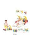 BFS  BIB6016- Vardem Piyanolu Bebek Yürüteci ve Tavşan Desenli Kırmızı Oyun Halısı  2 in 1