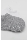 BFS  Bistyle 2Li Sneakers Kaymaz Basic Penye Çorap BS20103 Gri Beyaz