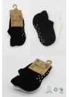 BFS  Bistyle 2Li Sneakers Kaymaz Basic Penye Çorap BS20103 Siyah Ekru
