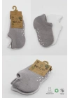 BFS  Bistyle 2Li Sneakers Kaymaz Colours Penye Çorap BS20104 Gri Beyaz