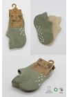 BFS  Bistyle 2Li Sneakers Kaymaz Colours Penye Çorap BS20104 Nil Bej