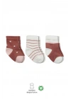 BFS   Bistyle 3Lü Penye Kız Soket Çorap BS10112 Pudra