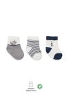 BFS   Bistyle 3Lü Penye Soket Çorap BS10109 Gri