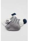 BFS   Bistyle 3Lü Penye Soket Çorap BS10109 Gri
