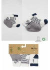 BFS   Bistyle 3Lü Penye Soket Çorap BS10109 Gri