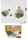 BFS   Bistyle 3Lü Penye Soket Çorap BS10109 Nil