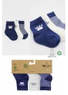 BFS   Bistyle 3Lü Penye Soket Çorap BS10110 İndigo