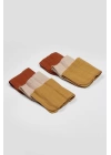 BFS  Bistyle 6lı Müslin Mendil 20x20 cm 90106 Kiremit Bej Hardal