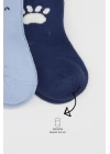 BFS   Bistyle Bear Penye Soket Çorap 2Li BS10116 Mavi