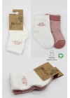 BFS   Bistyle Big Heart Penye Soket Çorap 2Li BS10117 Pudra